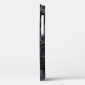 Zwarte marmertextuur Case-Mate iPhone case (Achterkant / Links)