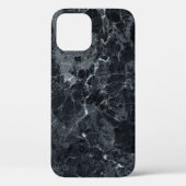 Zwarte marmertextuur Case-Mate iPhone case (Achterkant)