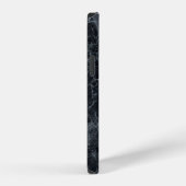 Zwarte marmertextuur iPhone hoesje (Rechterkant)