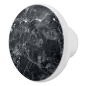 Zwarte marmertextuur keramische knop (Rechts)
