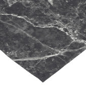 Zwarte marmertextuur korte tafelloper (Hoek)
