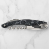 Zwarte marmertextuur kurkentrekker (Achterkant)