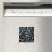 Zwarte marmertextuur magneet (Insitu (Vaatwasser))