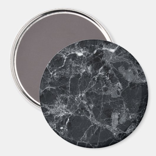 Zwarte marmertextuur magneet (Voorkant / Achterkant)