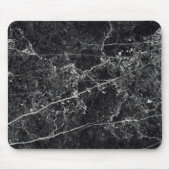 Zwarte marmertextuur muismat (Voorkant)