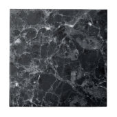 Zwarte marmertextuur tegeltje (Voorkant)