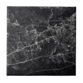 Zwarte marmertextuur tegeltje (Voorkant)
