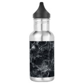 Zwarte marmertextuur waterfles  (Links)