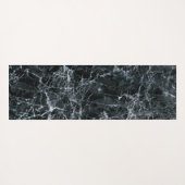 Zwarte marmertextuur yogamat (Achterkant (horizontaal))