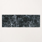 Zwarte marmertextuur yogamat (Voorkant (horizontaal))