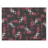 Zwarte maroon van de Stars Pattern Tafelkleed (Voorkant (Horizontaal))