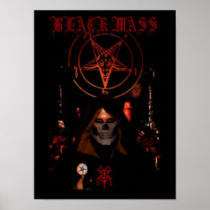 Zwarte massa poster