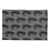 Zwarte Matuka Trout Fly fly-visslinger Kussensloop (Achterkant-Links)