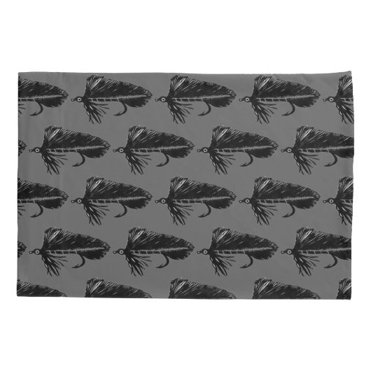 Zwarte Matuka Trout Fly fly-visslinger Kussensloop (Achterkant-Links)