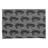 Zwarte Matuka Trout Fly fly-visslinger Kussensloop (Voorkant-Rechts)