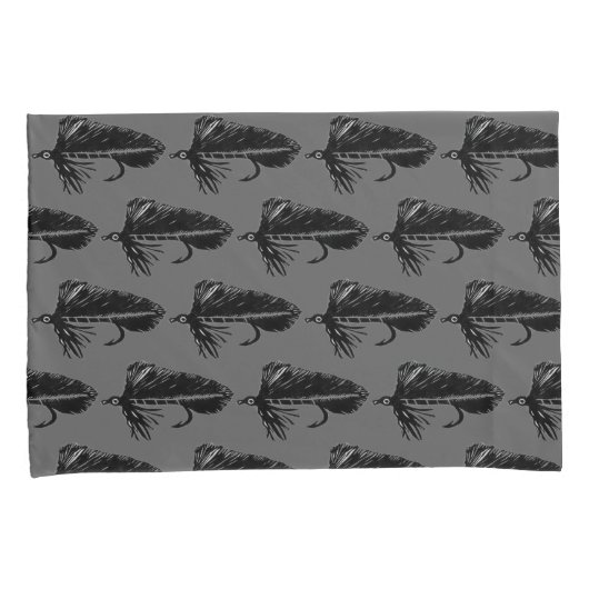 Zwarte Matuka Trout Fly fly-visslinger Kussensloop (Voorkant-Rechts)