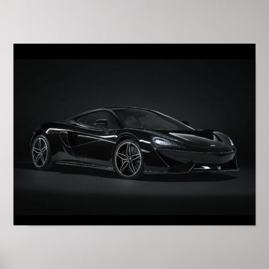 Zwarte mclaren poster (Voorkant)