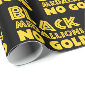 ZWARTE MEDALLIES NIET GOLD CADEAUPAPIER (Rol Hoek)