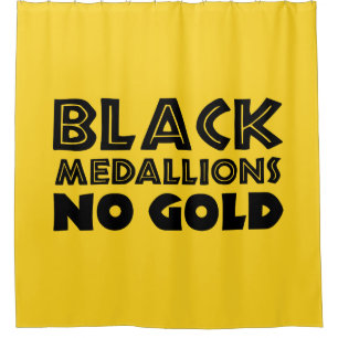 ZWARTE MEDALLIES NIET GOLD DOUCHEGORDIJN