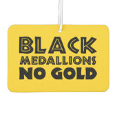 ZWARTE MEDALLIES NIET GOLD LUCHTVERFRISSER (Achterkant)