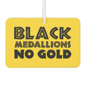 ZWARTE MEDALLIES NIET GOLD LUCHTVERFRISSER (Voorkant)