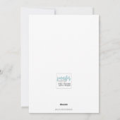 Zwarte Mees Winter is Zoet en Schattig Feestdagenkaart (Achterkant)