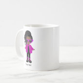 Zwarte Meisje Koffiemok (Voorkant links)