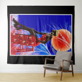 Zwarte Meisje Magie Wandtapijt Wandkleed (In Situ (horizontaal))