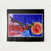 Zwarte Meisje Magie Wandtapijt Wandkleed (Voorkant (horizontaal))