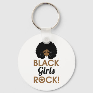Zwarte Meisje Rock Geschenk Zwarte Geschiedenis Ma Sleutelhanger