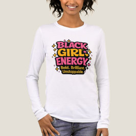 Zwarte Meisjes Energie Tri-Blend Shirt
