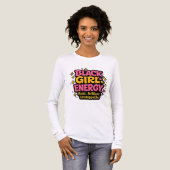 Zwarte Meisjes Energie Tri-Blend Shirt (Voorkant)