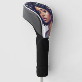 Zwarte Meisjes Golf Golfheadcover (Schuin)