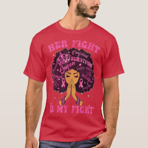 Zwarte meisjes Haar gevecht is mijn borstkas T-shirt