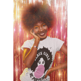 Zwarte meisjes knallen Schattige T-shirt