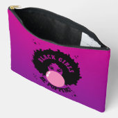 Zwarte meisjes knallen Schattigee cosmetische tas (Open)