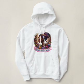 Zwarte meisjes lezen hoodie voor vrouwen