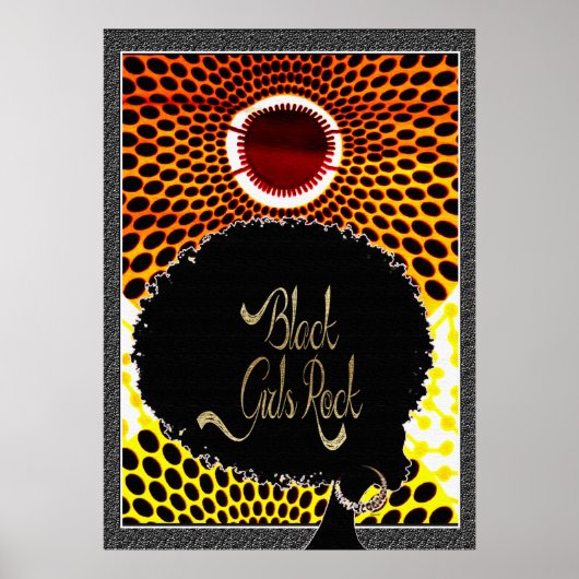 Zwarte Meisjes Rocken Poster (Voorkant)