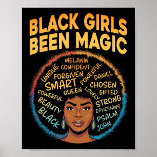 Zwarte Meisjes Zijn Magie Zwarte Geschiedenis Mela Poster