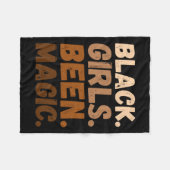 Zwarte meisjes zijn magisch melanine in Afro-Ameri Fleece Deken (Voorkant (Horizontaal))