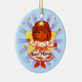 Zwarte Meisjesfee Keramisch Ornament (Rechts)