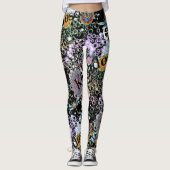 Zwarte melasse milkshake Leggings (Voorkant)