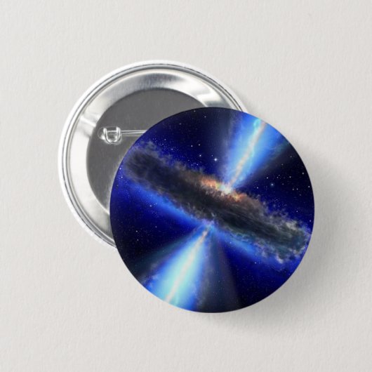 zwarte melkweg ronde button 5,7 cm (Voorkant /achterkant)