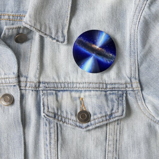 zwarte melkweg ronde button 5,7 cm (In situ)