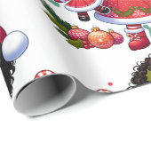 Zwarte mensen inpakpapier - een meisje en haar pop (Rol Hoek)