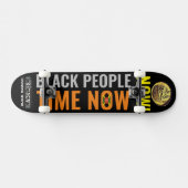 ZWARTE MENSEN TIJD NU JMT Skateboard (Horizontaal)