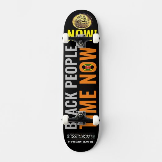 ZWARTE MENSEN TIJD NU JMT Skateboard (Voorkant)