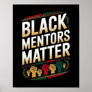 Zwarte Mentors Probleem Zwarte Geschiedenis Maand Poster