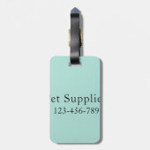 Zwarte Merle Australische herder | Bagagelabel (Achterkant verticaal)