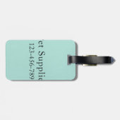 Zwarte Merle Australische herder | Bagagelabel (Achterkant horizontaal)